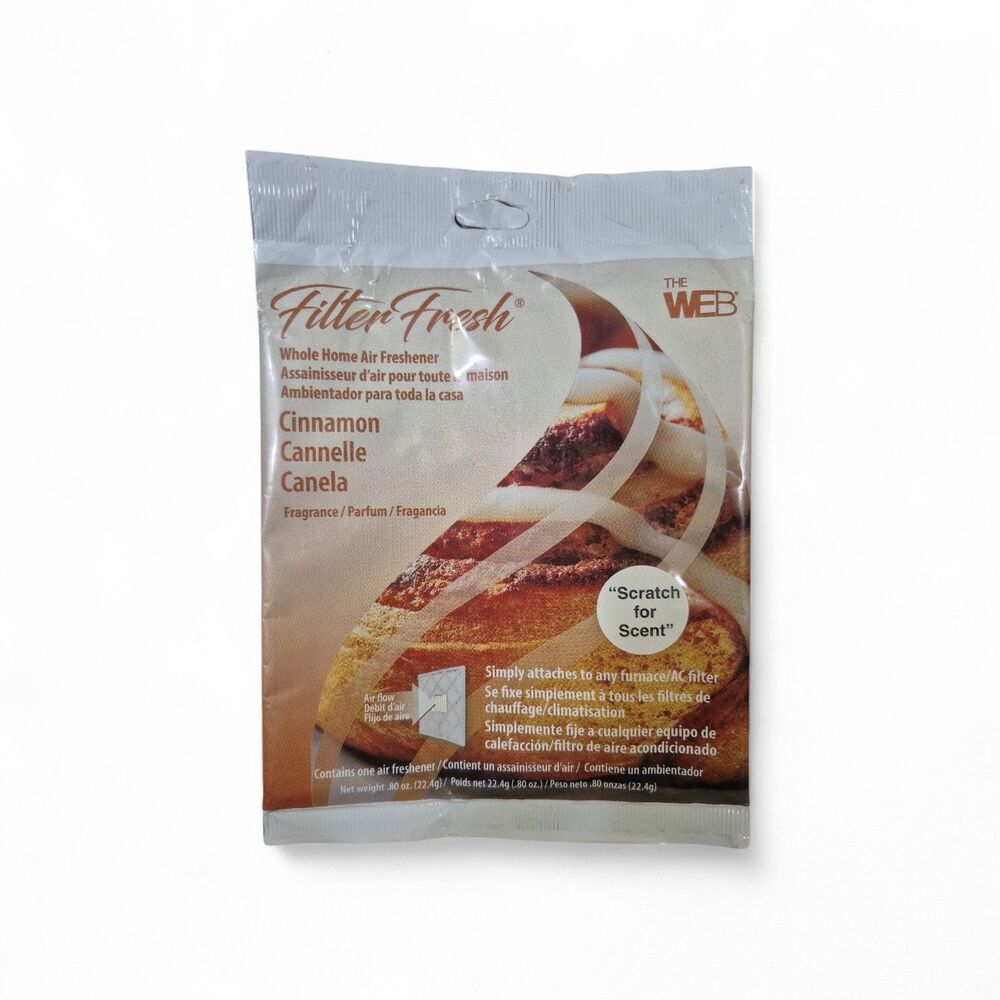 Filter Fresh Whole Home Cinnamon Air Freshener AC Furnace Filter Pad House Scent